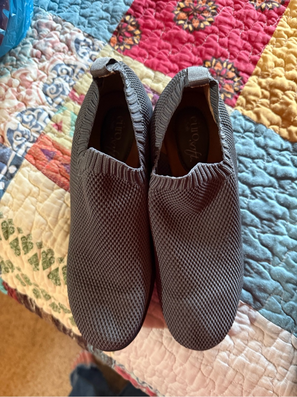 Euro Soft slip on dress shoes (2pair) in Gray and Black